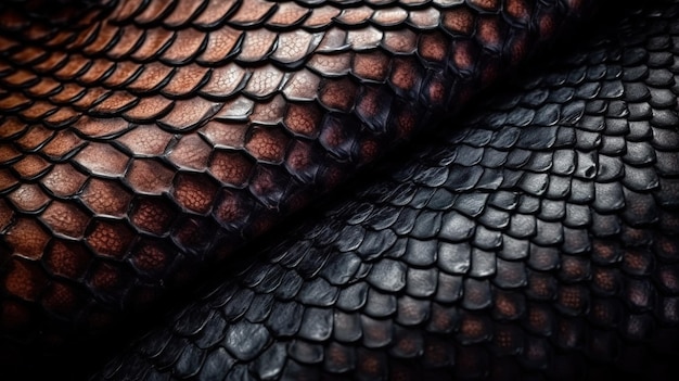 A close up of a snake skin