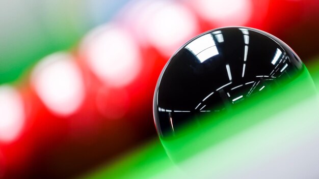 Photo close-up of snooker ball