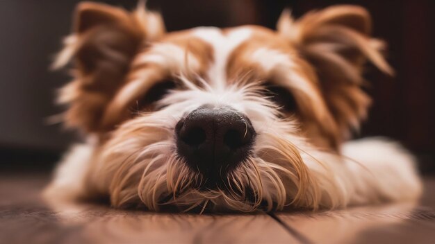Close up snout of dog