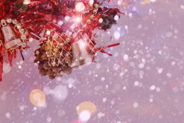 Photo close-up of snow on plant