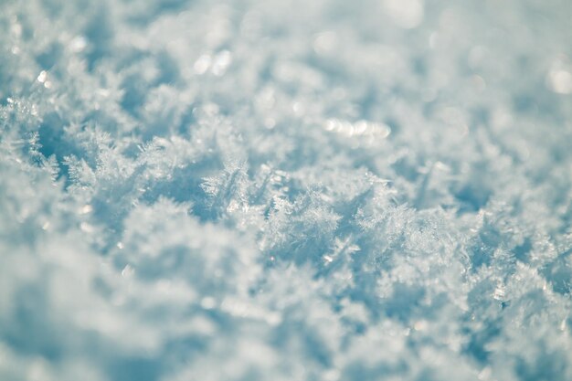 Foto prossimo piano della neve