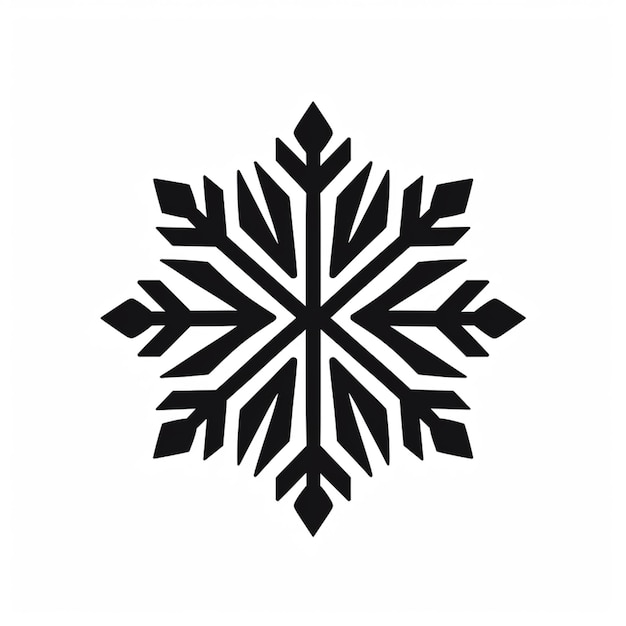 a close up of a snowflake on a white background generative ai