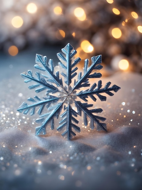 close up Snowflake