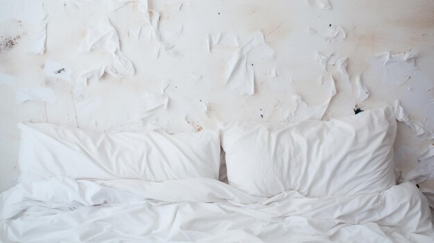 close up of soft sheets in the bed