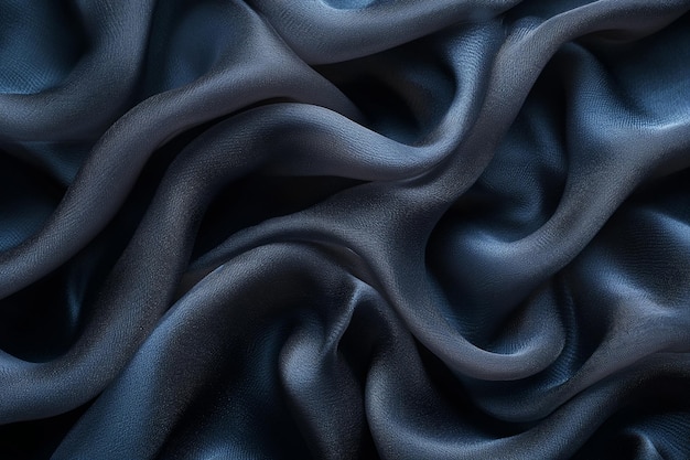 Close up of some sort of dark blue colour fabric background