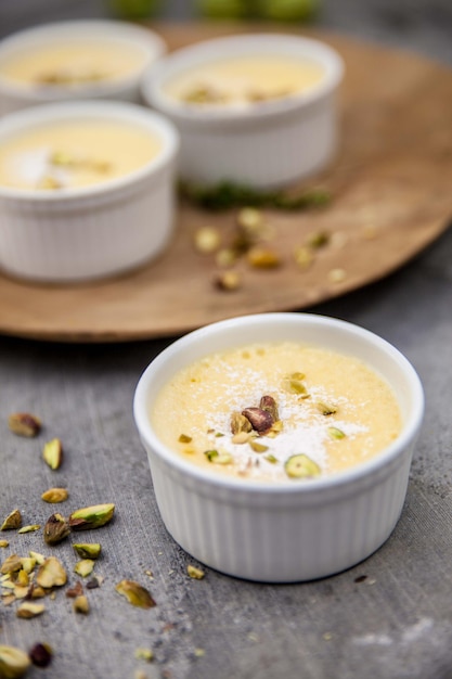 close-up of soup in bowl on table