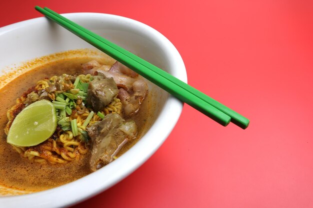 Close-up of soup in bowl