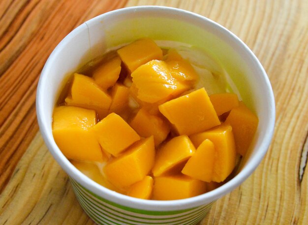 Close-up of soup in bowl