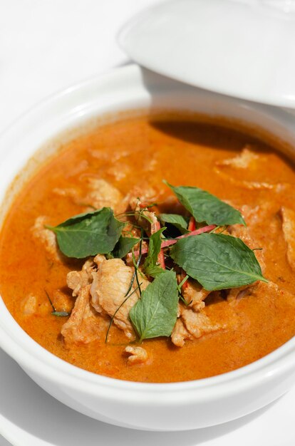 Close-up of soup in bowl