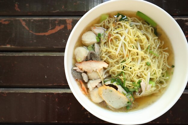 Photo close-up of soup in bowl