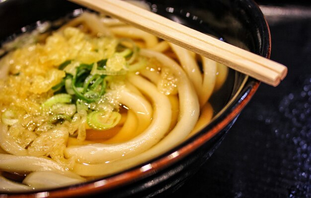 Close-up of soup in bowl