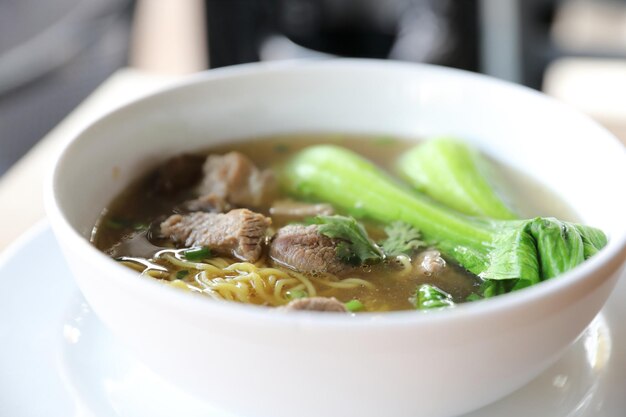 Close-up of soup in bowl