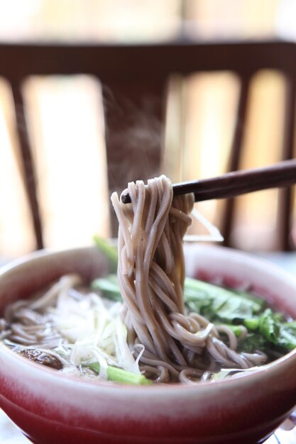 Photo close-up of soup in bowl