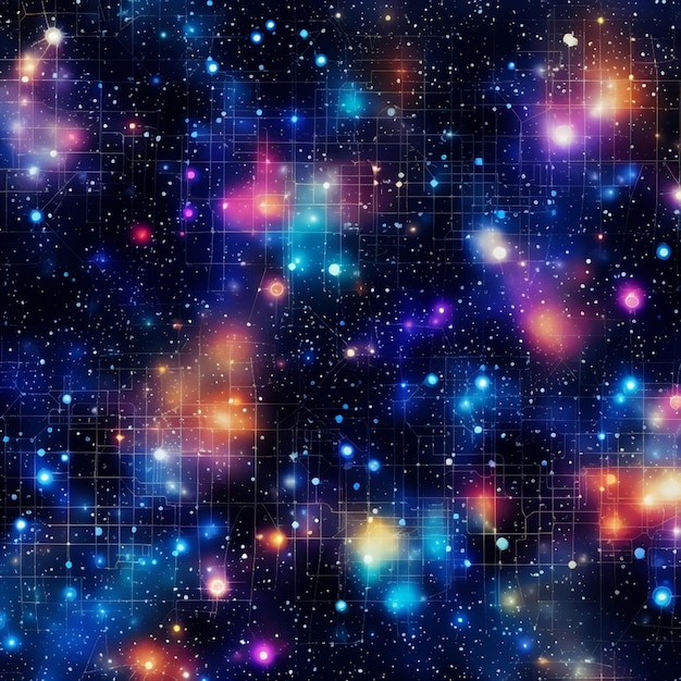 a close up of a space filled with lots of stars generative ai