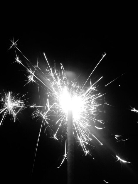 Close-up of sparkler