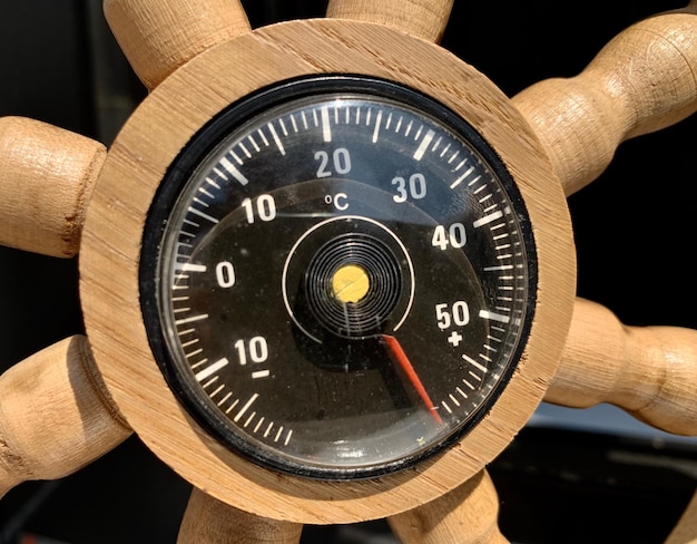 Photo close-up of speedometer