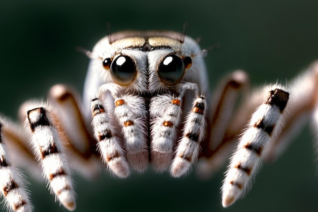 A Close Up Of A Spider With Big Eyes