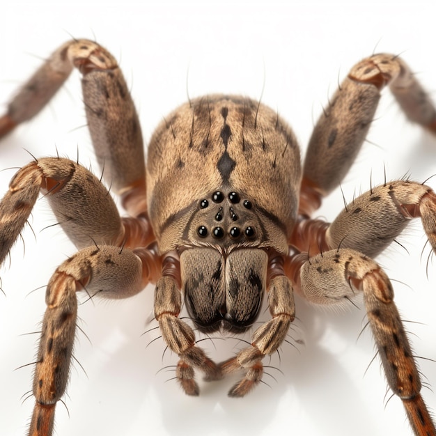 A close up of a spider with a very long neck generative ai