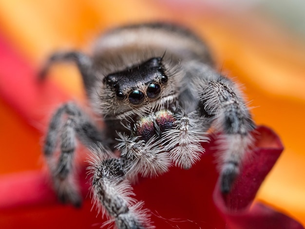 Photo close-up of spider