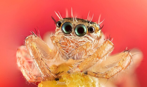 Photo close-up of spider