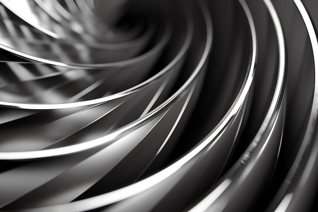 A close up of a spiral of metal background