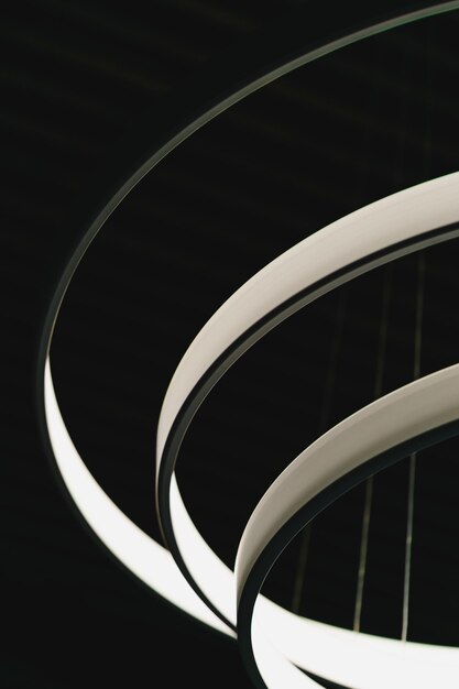 Photo close-up of spiral staircase