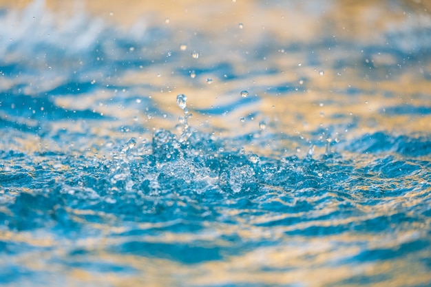 Close up of splash of water, Water Surface