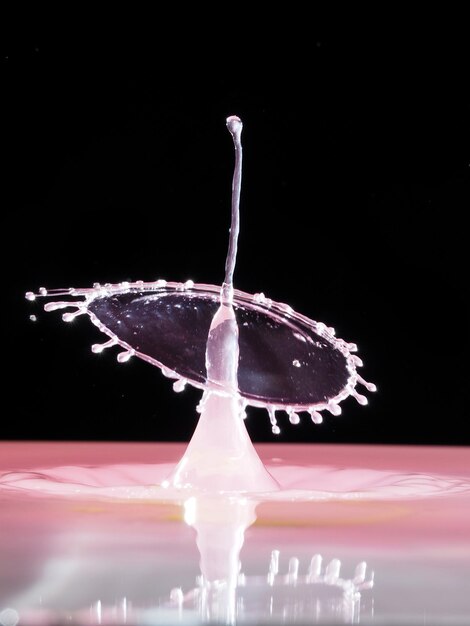 Photo close-up of splashing water