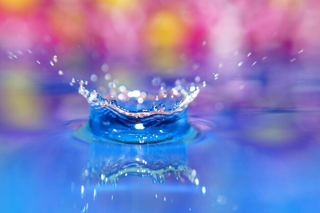 Photo close-up of splashing water