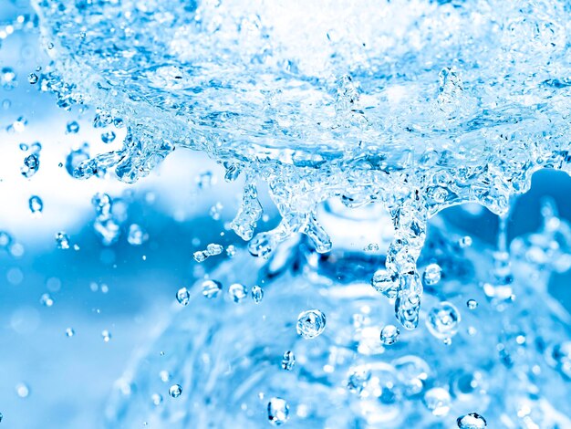 Photo close-up of splashing water