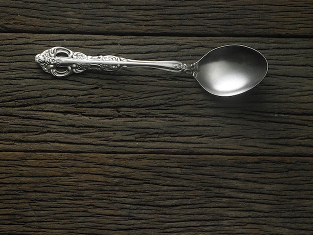 Close-up of spoon on table