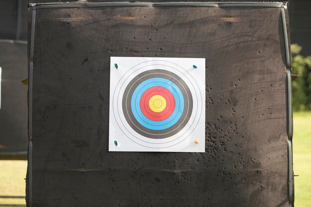 Photo close-up of sports target