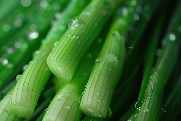 Photo close up of spring onion background