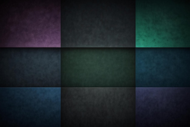 a close up of a square with a green and purple background