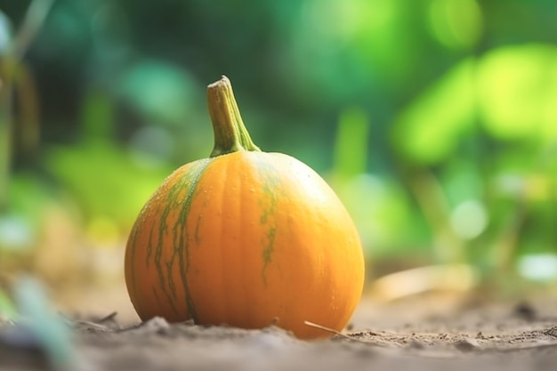 Close up of Squash on nature background with copy space Healthy vegan vegetarian food concept