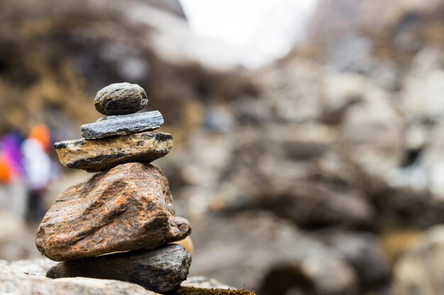 Photo close-up of stack of firewood