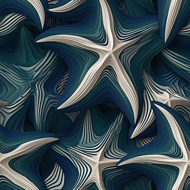 A close up of a starfish on a blue background generative ai