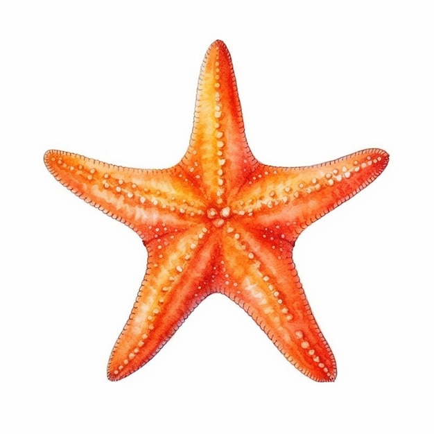 A close up of a starfish on a white background generative ai
