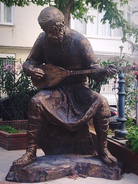 Close-up of statue in park