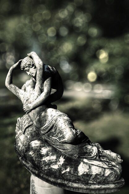 Photo close-up of statue at park