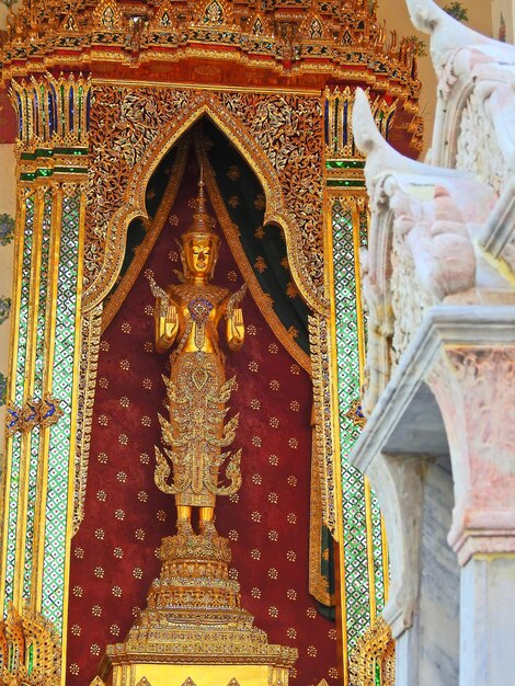 Close-up of statue in temple