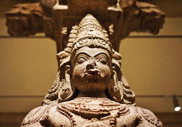 close-up of statue