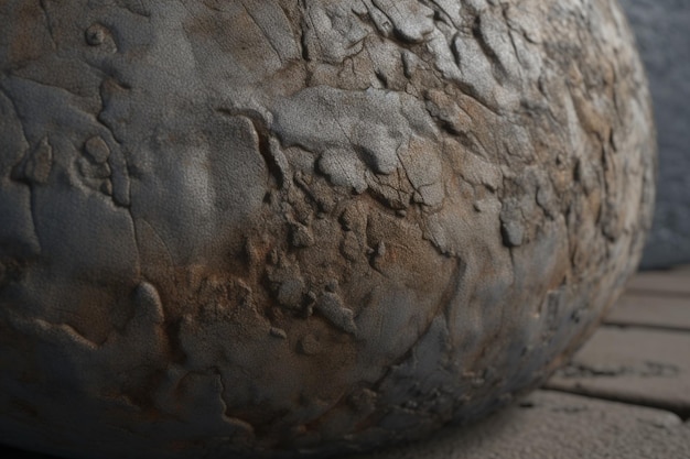 A close up of a stone with the word fire on it