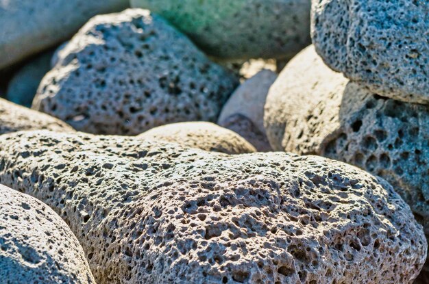 Photo close-up of stones on sand