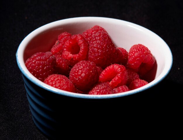 Close-up of strawberries in bowl