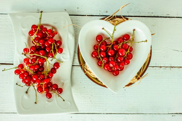 Close-up of strawberries in plate