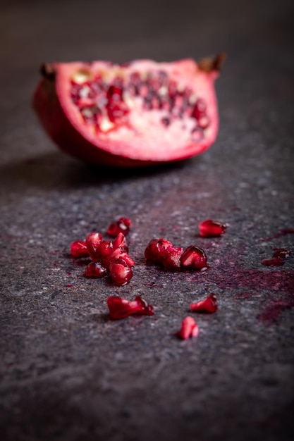 Close-up of strawberries on table