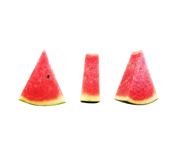 Photo close-up of strawberries on white background