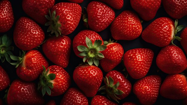 A close up of strawberries with the letter b on them