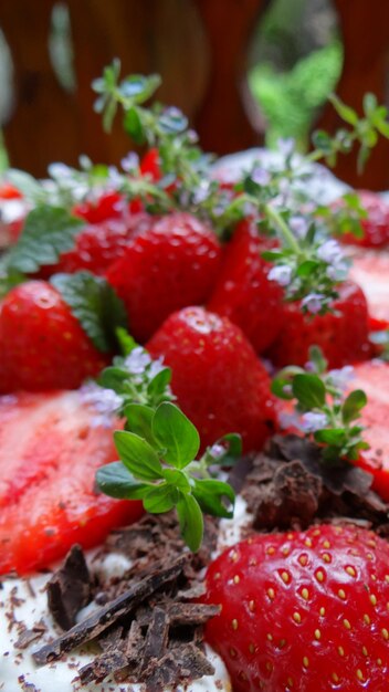 Close-up of strawberries